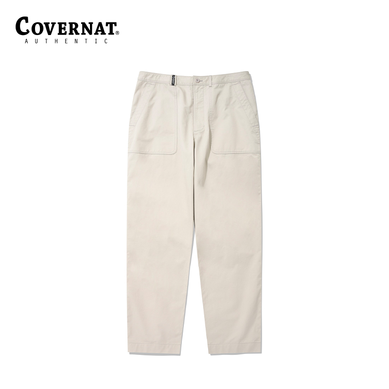 Covernat休闲长裤男女新品纯棉直筒裤韩国同款潮搭长裤