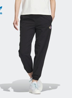 adidas阿迪达斯三叶草女装夏季新款梭织束脚运动裤IK8630 IK8629