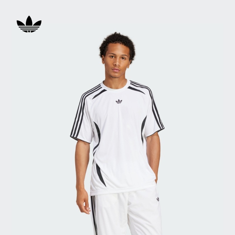 经典运动上衣圆领短袖球衣男装夏季新款adidas阿迪达斯官方三叶草