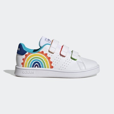 ADVANTAGE魔术贴板鞋小白鞋男女小童儿童adidas阿迪达斯轻运动