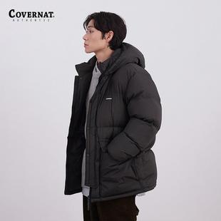 Covernat2023冬新品 羽绒服夹克加厚外套男CO2304DP05 连帽中长款