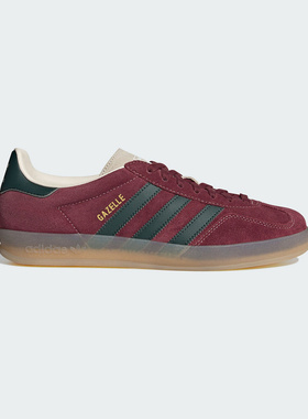 adidas阿迪达斯三叶草T头鞋25春GAZELLE INDOOR男女德训鞋JH5403