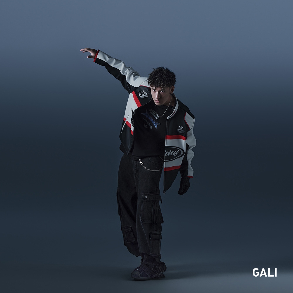 GALI同款宽松运动外套机车服男装情人节新款adidas阿迪达斯三叶草