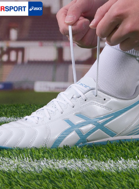 Asics亚瑟士足球鞋男宽脚DS LIGHT AG胶钉成人训练鞋1103A027-110