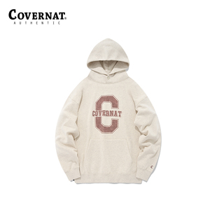 Covernat连帽卫衣春季新品男女同款logo连帽套头卫衣CO2203HD03