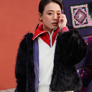 联名套头衫 Ruan 女新年三叶草 Feifei adidas阿迪达斯马思纯同款