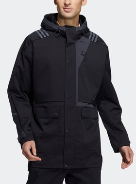 adidas阿迪达斯休闲连帽夹克外套男装春季轻运动H40227