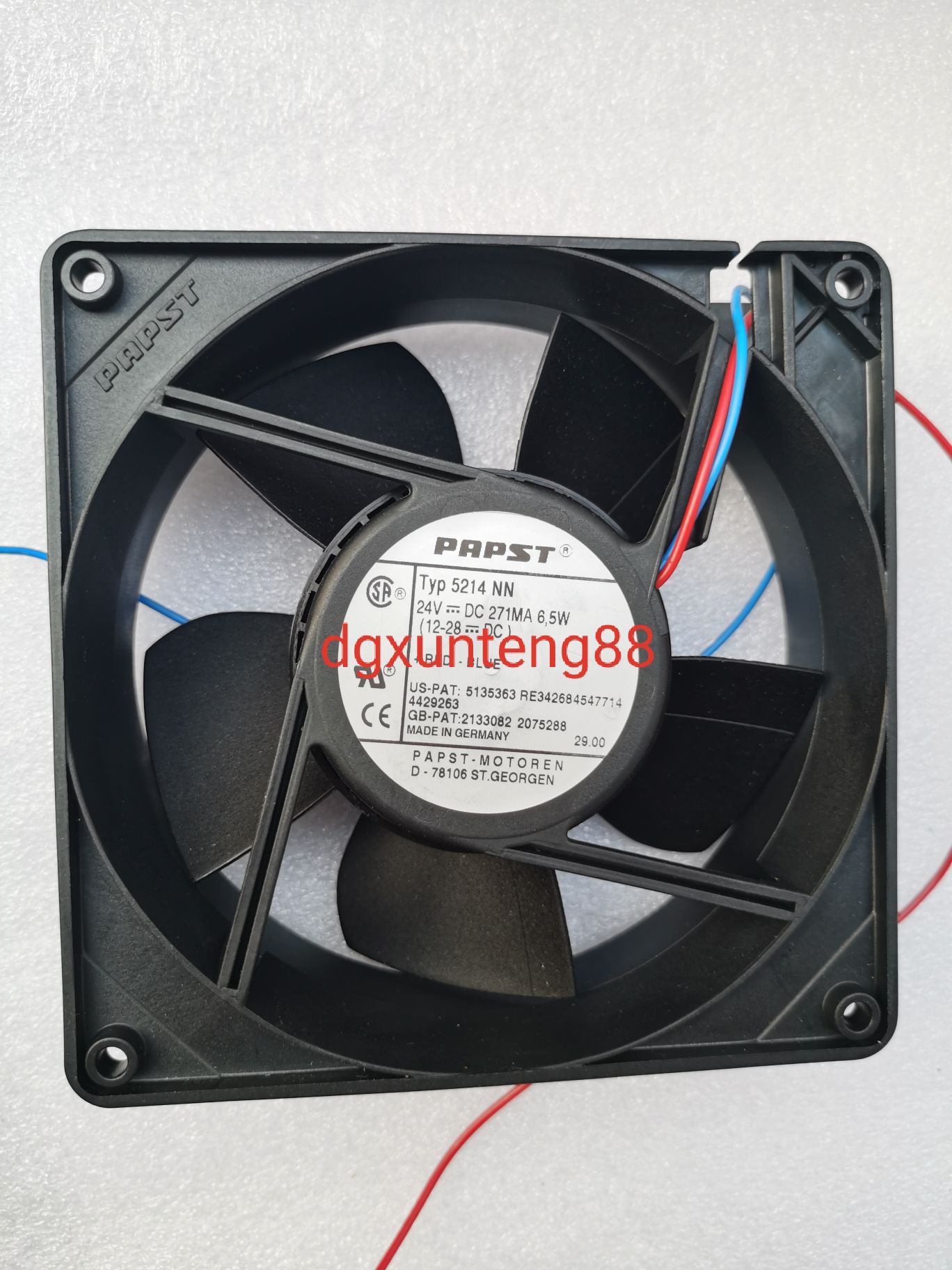 散热风扇全新原装德国 PRPST 风扇专售TYP 5214NH 24V（12-28DC）