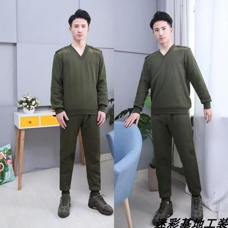 库存老货03绒衣绒裤套装