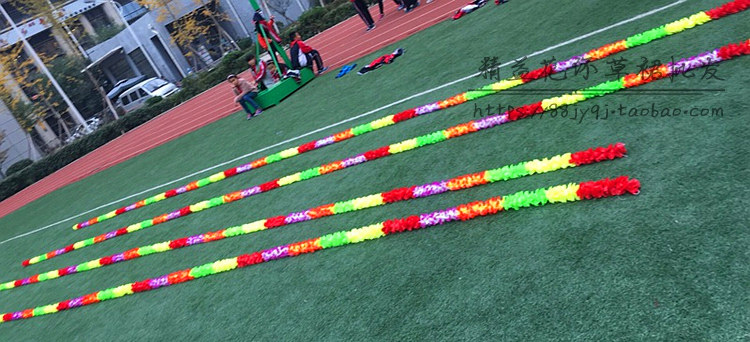 皮筋操花环绳道具钢丝花环绳运动草裙舞套装