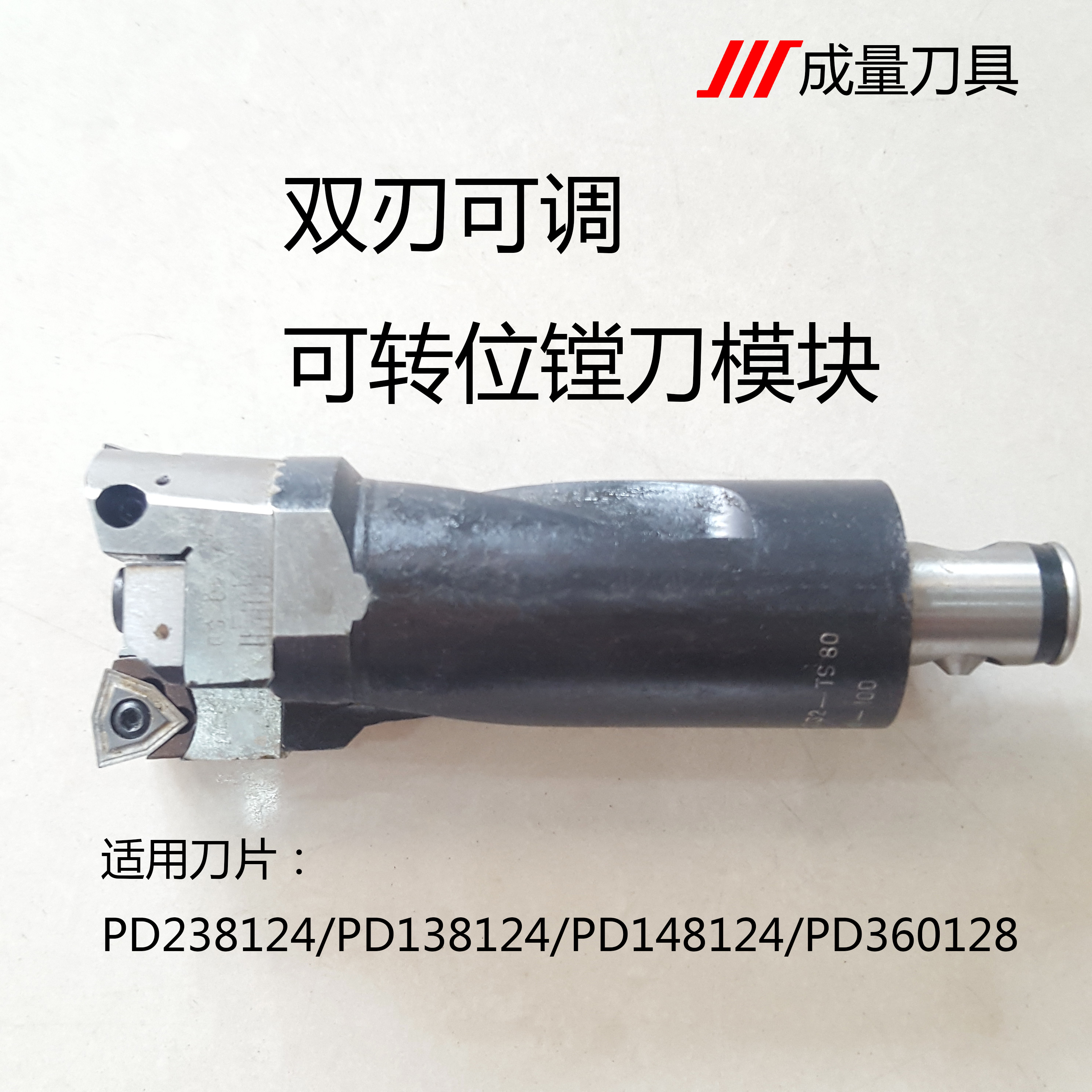 正宗成量21CD.25/50/80/100/125-TS90°双刃可调可转位镗刀模块