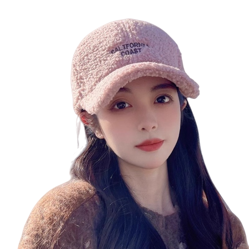 【官方直营】蒙口钢琴秋冬季时尚百搭毛绒鸭舌帽加厚保暖棉帽球帽