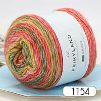 Colored dot segment dyed yarn, medium thick yarn, knitted scarf, soft hat, sweater, shawl, coat, knitting needle, cake thread thumbnail 4