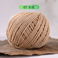2mm hollow cotton round strand yarn yarn ball hollowed-out bag diy material bag hand-woven cotton and linen stiff yarn ball thumbnail 7