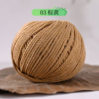 2mm hollow cotton round strand yarn yarn ball hollowed-out bag diy material bag hand-woven cotton and linen stiff yarn ball thumbnail 3