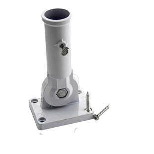 礼堂旗主席台背景大会红旗旗杆旗座固定底座 调节角度180度铝合金