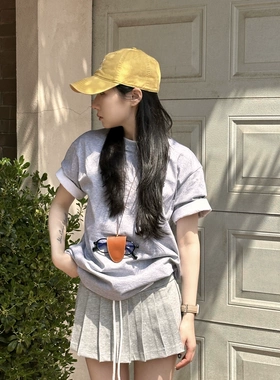 磁吸多功能皮革眼镜夹项链女旅行便携挂脖耳机墨镜收纳挂绳配饰男