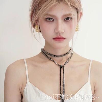 韩系纯欲博主串珠项链女轻奢