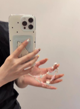 HelloKitty猫手机壳链条ccd相机耳机挂件配饰拍立得防丢手绳闺蜜