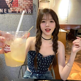 韩系金丝绒颈圈复古优雅黑色女天鹅绒布项圈choker锁骨链项链颈带