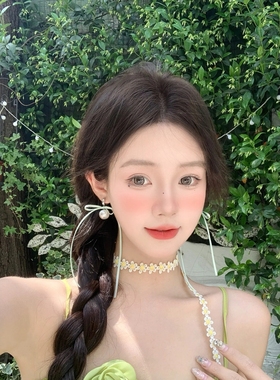 小雏菊花朵丝巾丝带项链180c带腰