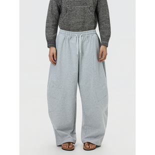 baggy阔腿休闲裤 廓形抽绳水洗解构卫裤 潮 复古Jennie同款 BTSG美式