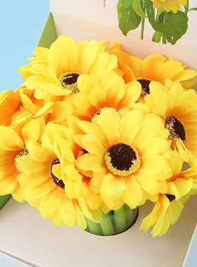 中性笔学生用创意可爱少女心玫瑰花朵造型向日葵0.5黑色水签字笔