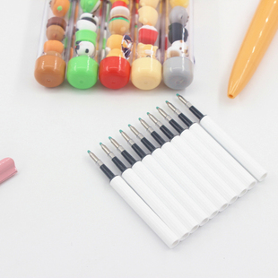 可奇家笔芯叠叠乐中性笔替芯卡通碎钻笔芯悬浮碰碰乐水笔0.4替芯