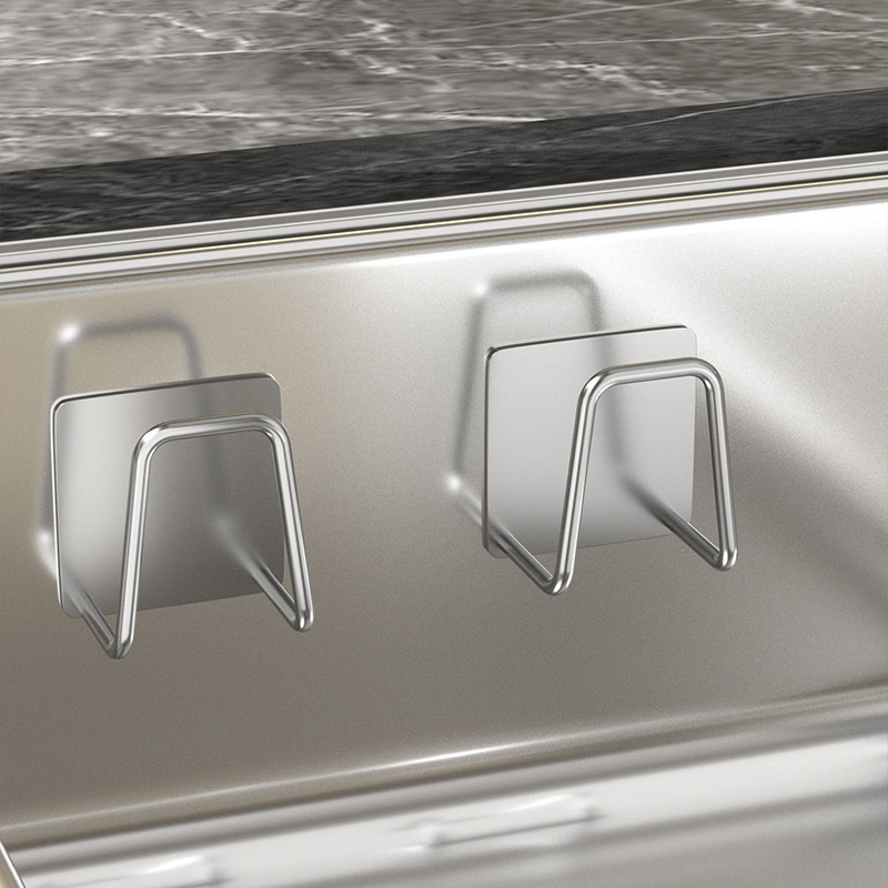 厨房水槽沥水架洗碗抹布海绵布百洁布置物架收纳壁挂水池挂钩粘钩,厨房/烹饪用具,抹布架/厨房清洁收纳架,淘宝优惠券,粉丝福利购,淘宝优惠卷