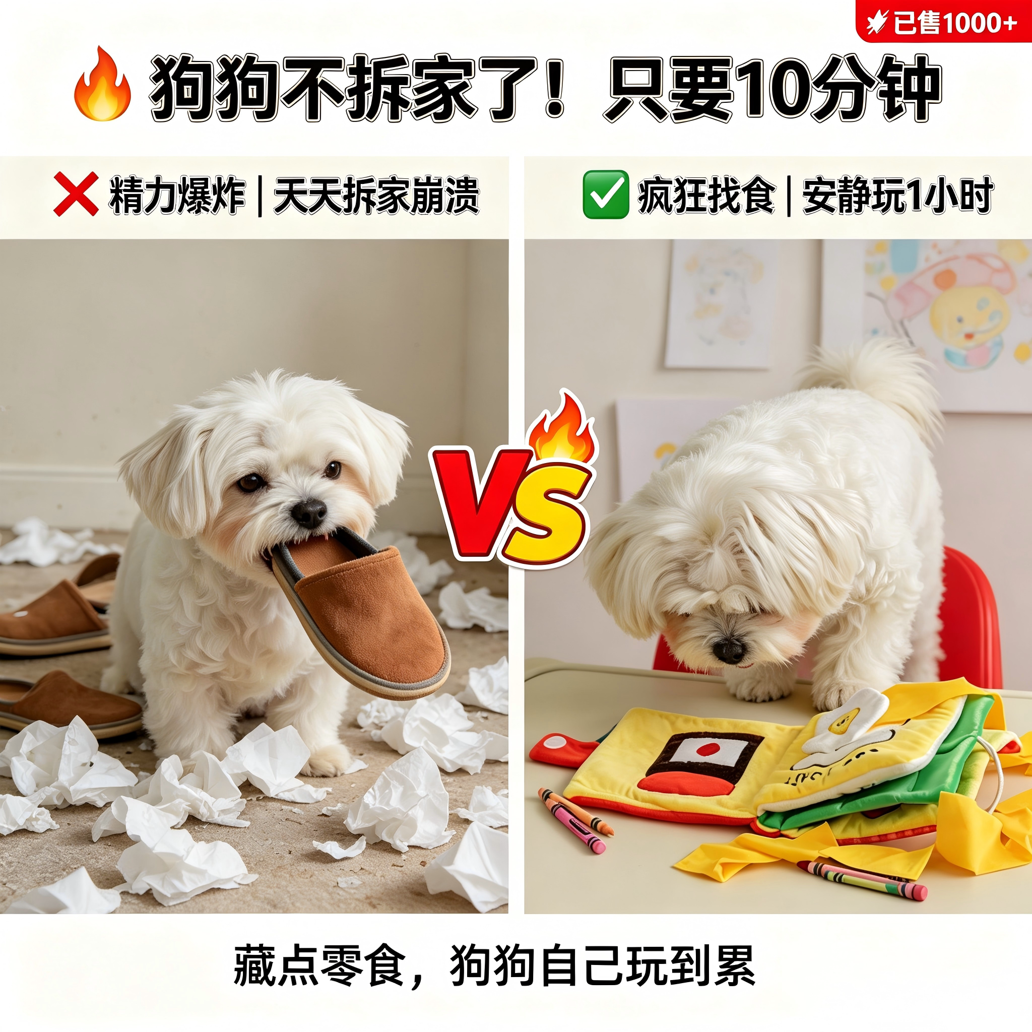 ins  狗发声玩具磨牙响纸解闷  小狗玩具猫咪宠物藏食书嗅闻垫子