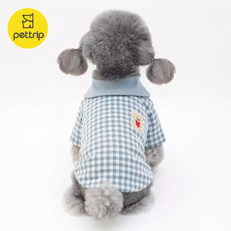 狗衣服韩版秋冬季小型犬雪纳瑞宠物两脚衣泰迪比熊小猫咪家居衣服