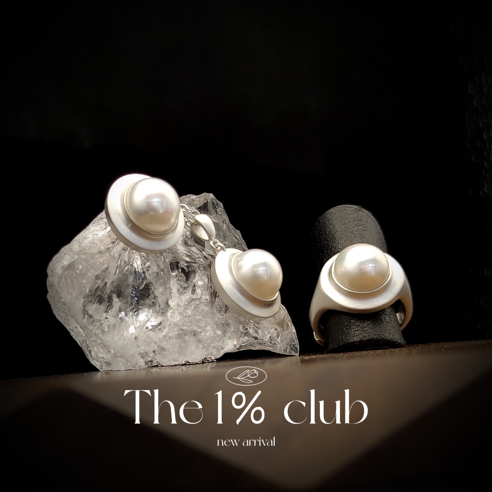 1％CLUB原创马贝珍珠款耳饰组合套装