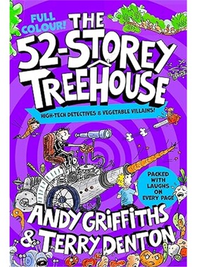 现货2025新 小屁孩树屋历险记 52层树屋故事 全彩版 The 52-Storey Treehouse 疯狂树屋历险 章节书 儿童小说 [9781035078189]