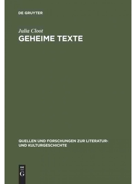 按需印刷DEG Geheime Texte[9783110168952]