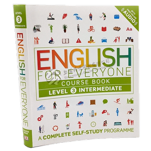DK人人学英语3 课本 英文原版 DK-English for Everyone Course Book Level 3 Intermediate: A Complete Self-Study Programme