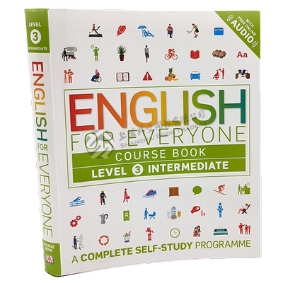 DK人人学英语3 课本 英文原版 DK-English for Everyone Course Book Level 3 Intermediate: A Complete Self-Study Programme