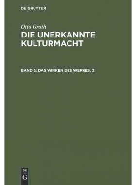 按需印刷DEG Das Wirken des Werkes, 2[9783110008722]