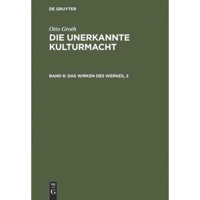 按需印刷DEG Das Wirken des Werkes, 2[9783110008722]