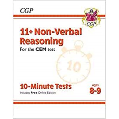 预订11+ CEM 10-Minute Tests: Non-Verbal Reasoning - Ages 8-9 (with Online Edition)