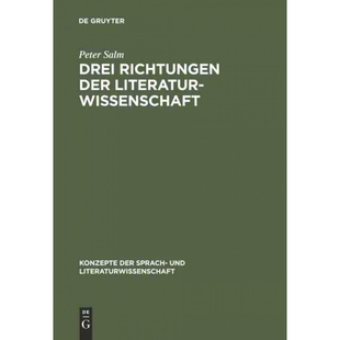 按需印刷不退不换DEG Drei Richtungen der Literaturwissenschaft[9783484220027]