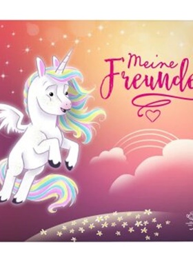 预订【德语】 Meine Freunde - Freundebuch (Motiv: fliegendes Einhorn)[4280000845184]
