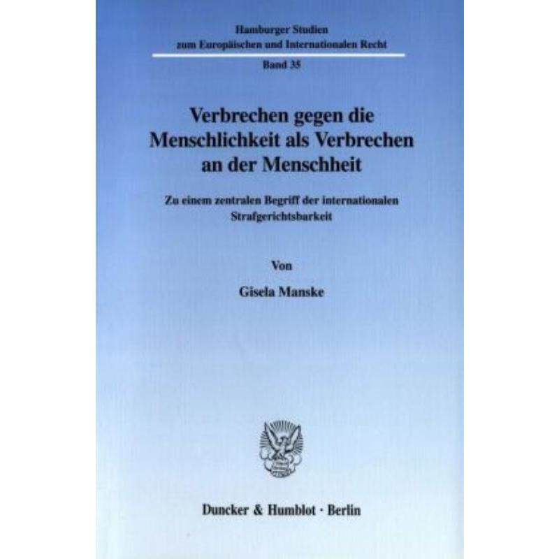 预订不退不换德语 Verbrechen gegen die Menschlichkeit als V