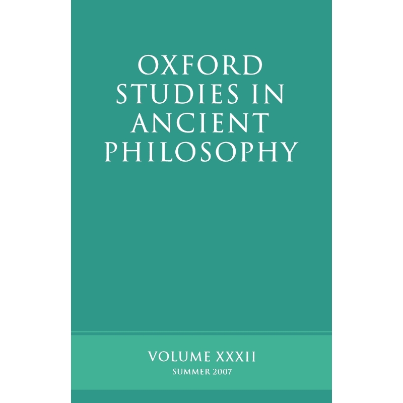 按需印刷Oxford Studies in Ancient Philosophy XXXII[9780199227389]
