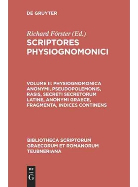 预订DEG Physiognomonica anonymi, Pseudopolemonis, Rasis, Secreti secretorum Latine, anonymi Graece, frag