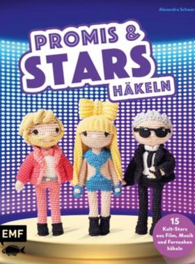 预订【德语】 Promis und Stars häkeln:15 Kult-Stars aus Film, Musik und Fernsehen als A