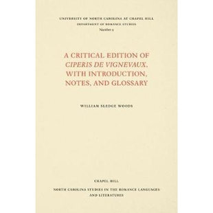 and Ciperis Glossary With Vignevaux Notes 按需印刷A Introduction Critical Edition 9780807890097