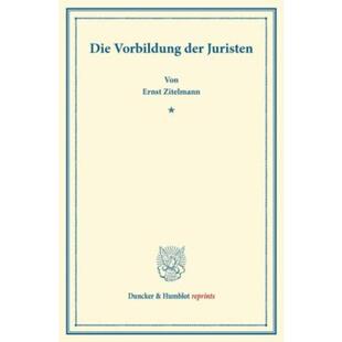 预订【德语】 Die Vorbildung der Juristen.: