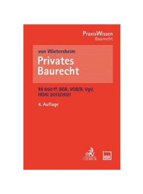 预订【德语】Privates Baurecht: