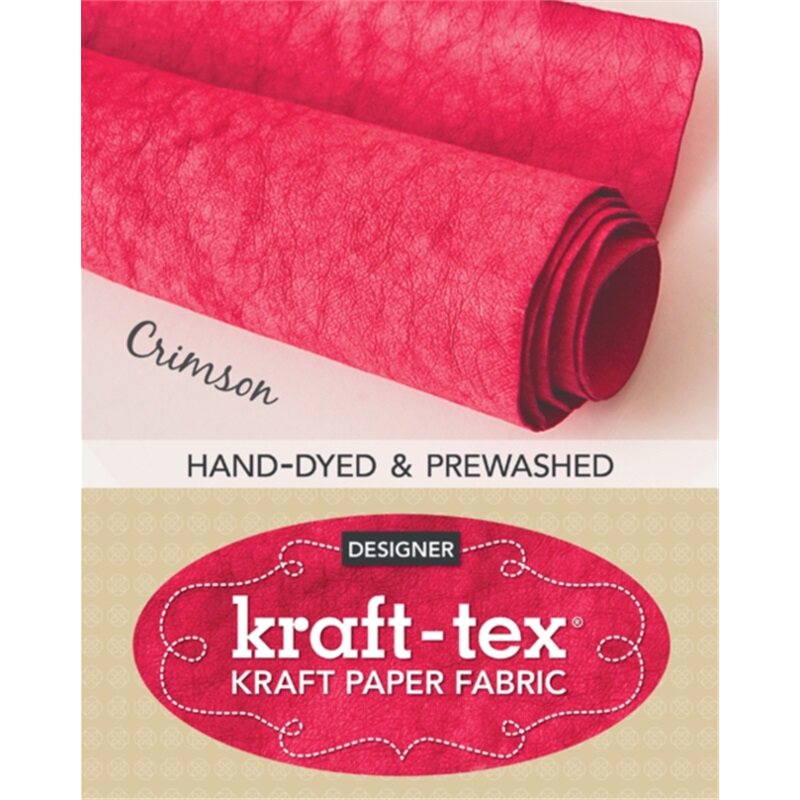 预订不退不换kraft-tex? Roll Crimson Hand-Dyed & Prewashed[9781617458583]