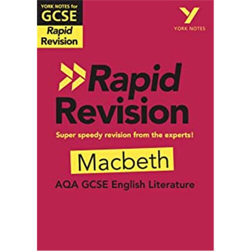 现货York Notes for AQA GCSE(9-1)Rapid Revision: Macbeth - Refresh, Revise and Catch up!